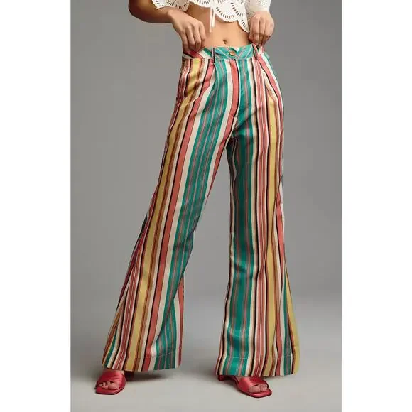 Tiny Camelia Striped Pants - New Size 4 - Picture 2 of 7